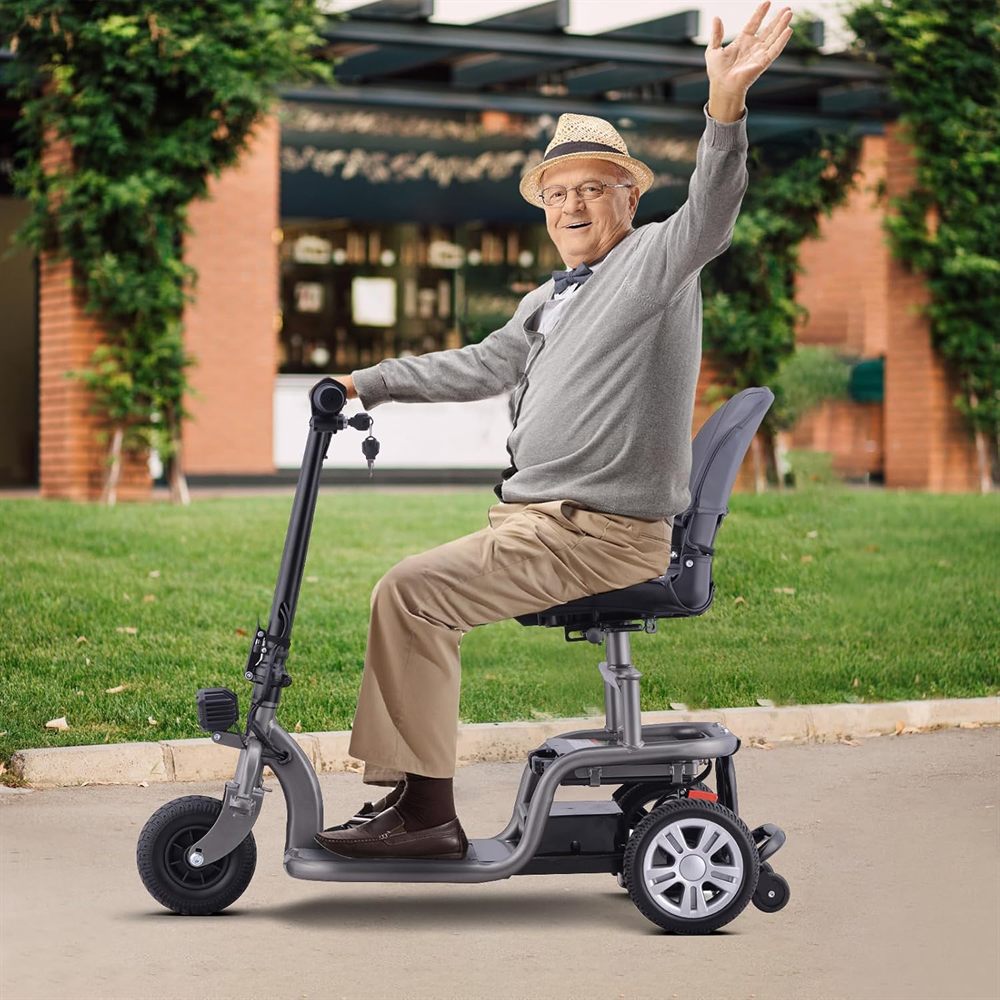3-wheel scooter size and dimensions