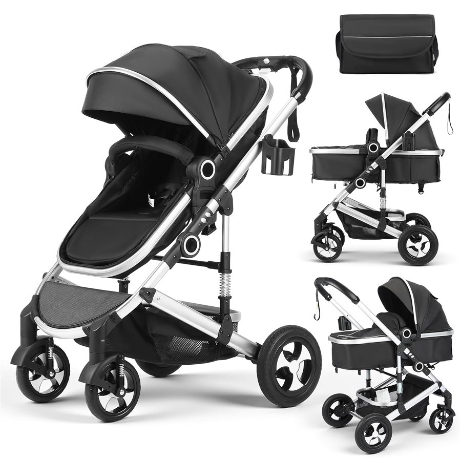 Baby Confort stroller with the seat reversed to face the parent