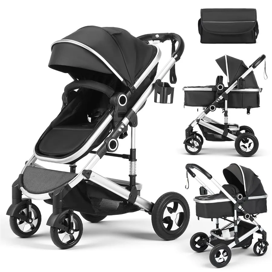 Baby Confort stroller with the seat reversed to face the parent
