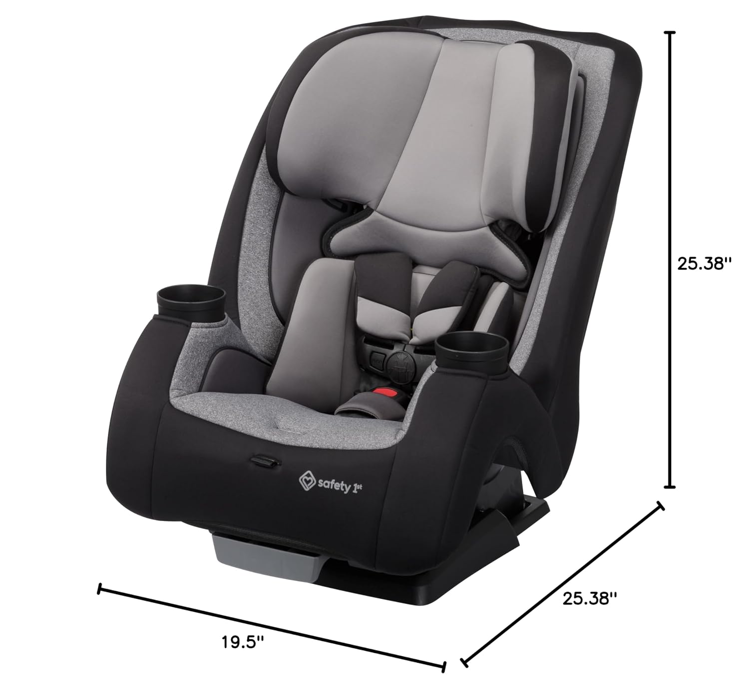 Car seat in rear-facing mode for an infant