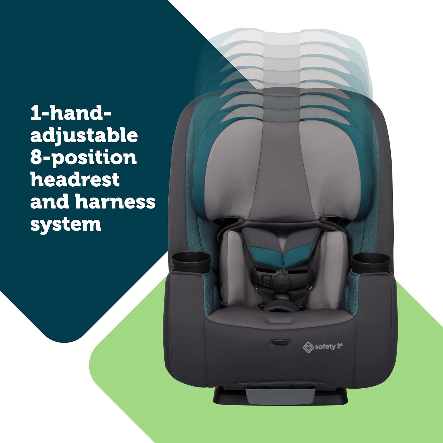 Car seat in forward-facing mode for a toddler