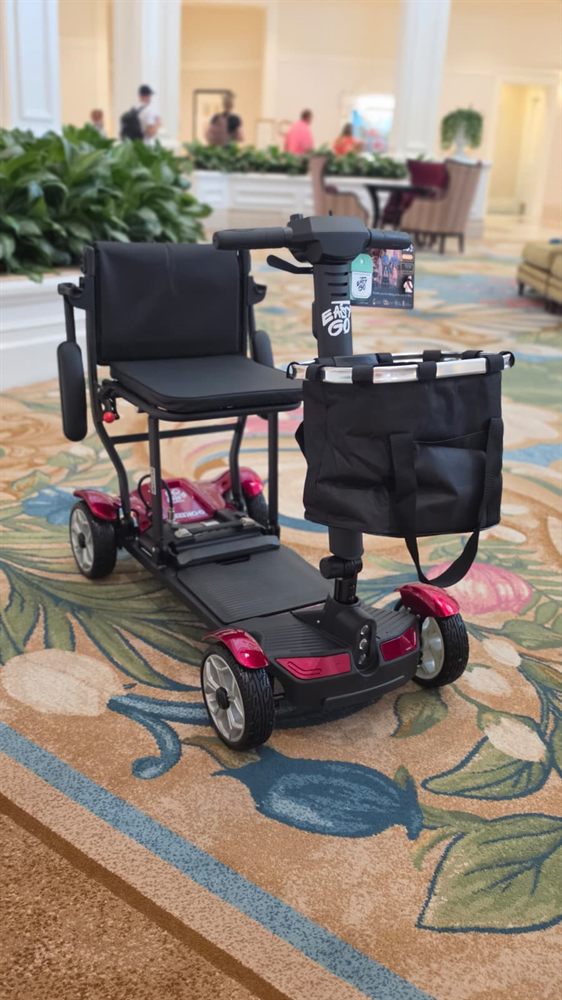 Easy Go Orlando mobility scooter delivered at a Walt Disney World resort