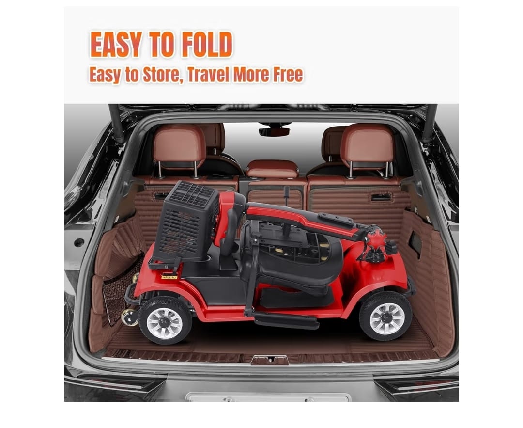 Heavy-Duty scooter folded for the car trunk