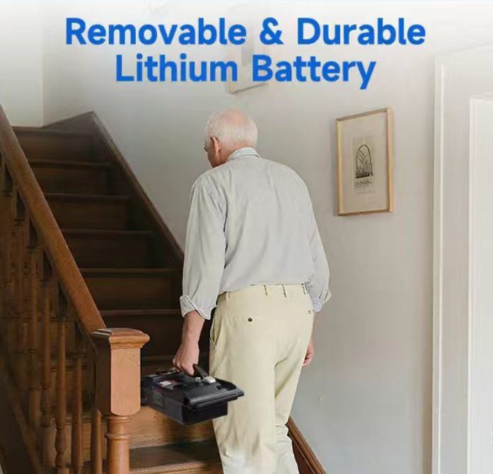 Removable scooter battery pack with its charger