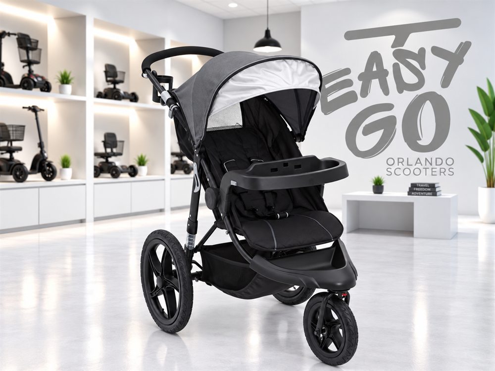 Single stroller, lightweight and folding
