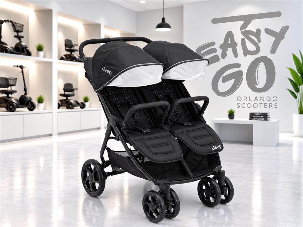 Double stroller for two children