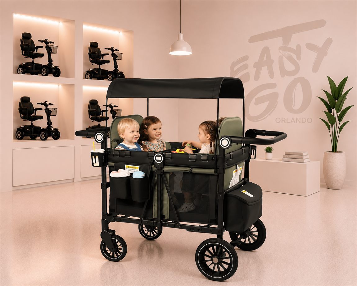 Wagon Stroller for 4 Kids