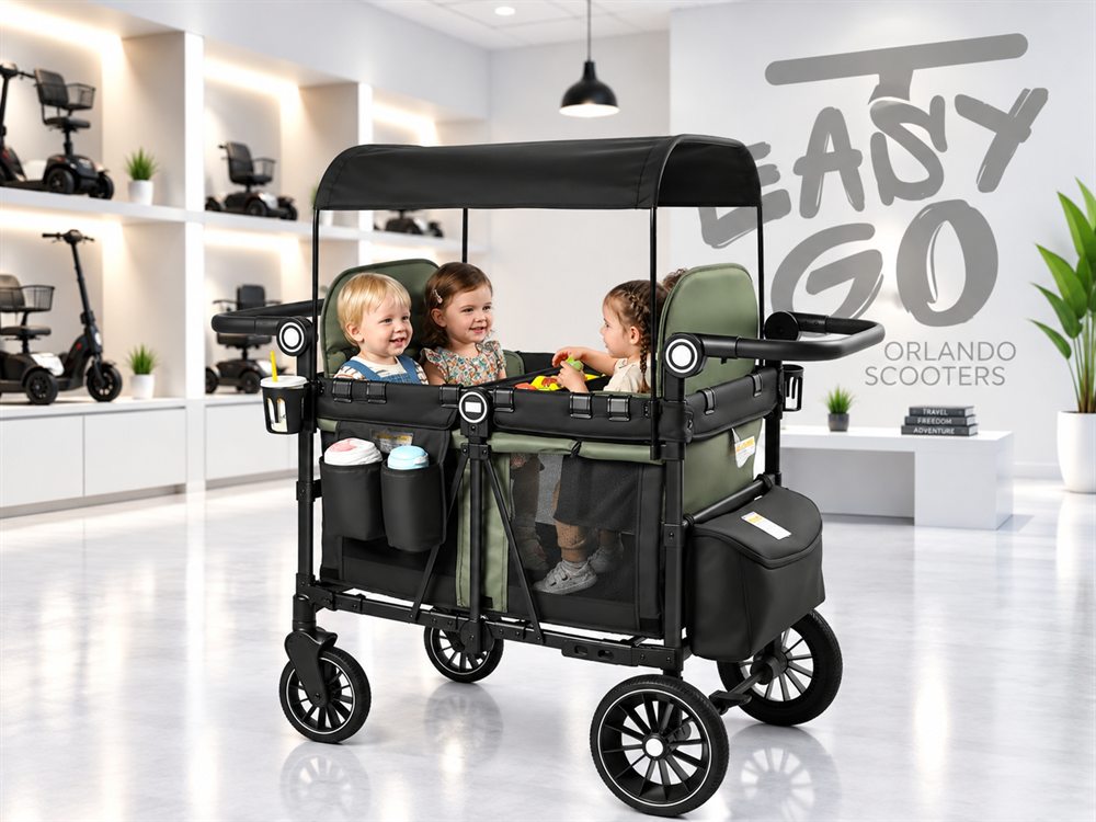 Wagon stroller LX for four children