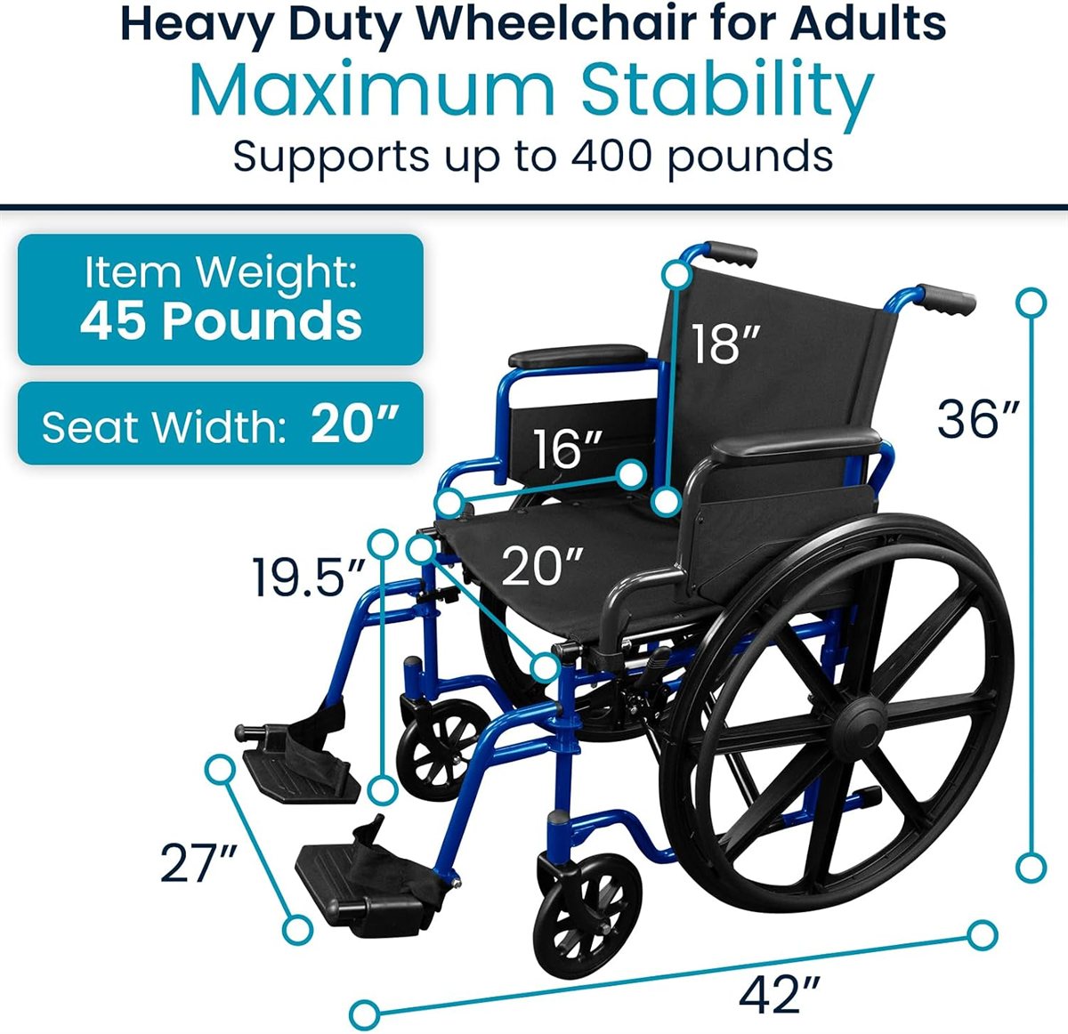 Manual wheelchair folded flat for the car